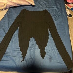 black SHEIN cropped top.